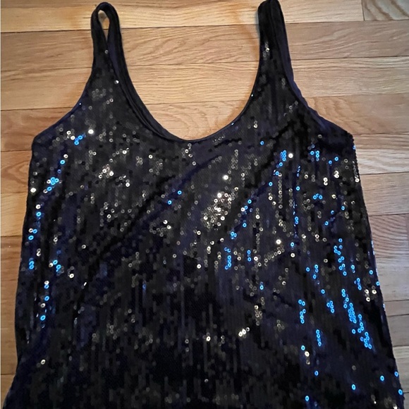 Black Sequin Women's Tank Top and Pants Set. New Year’s Eve! Party! 🎉 - Picture 5 of 12